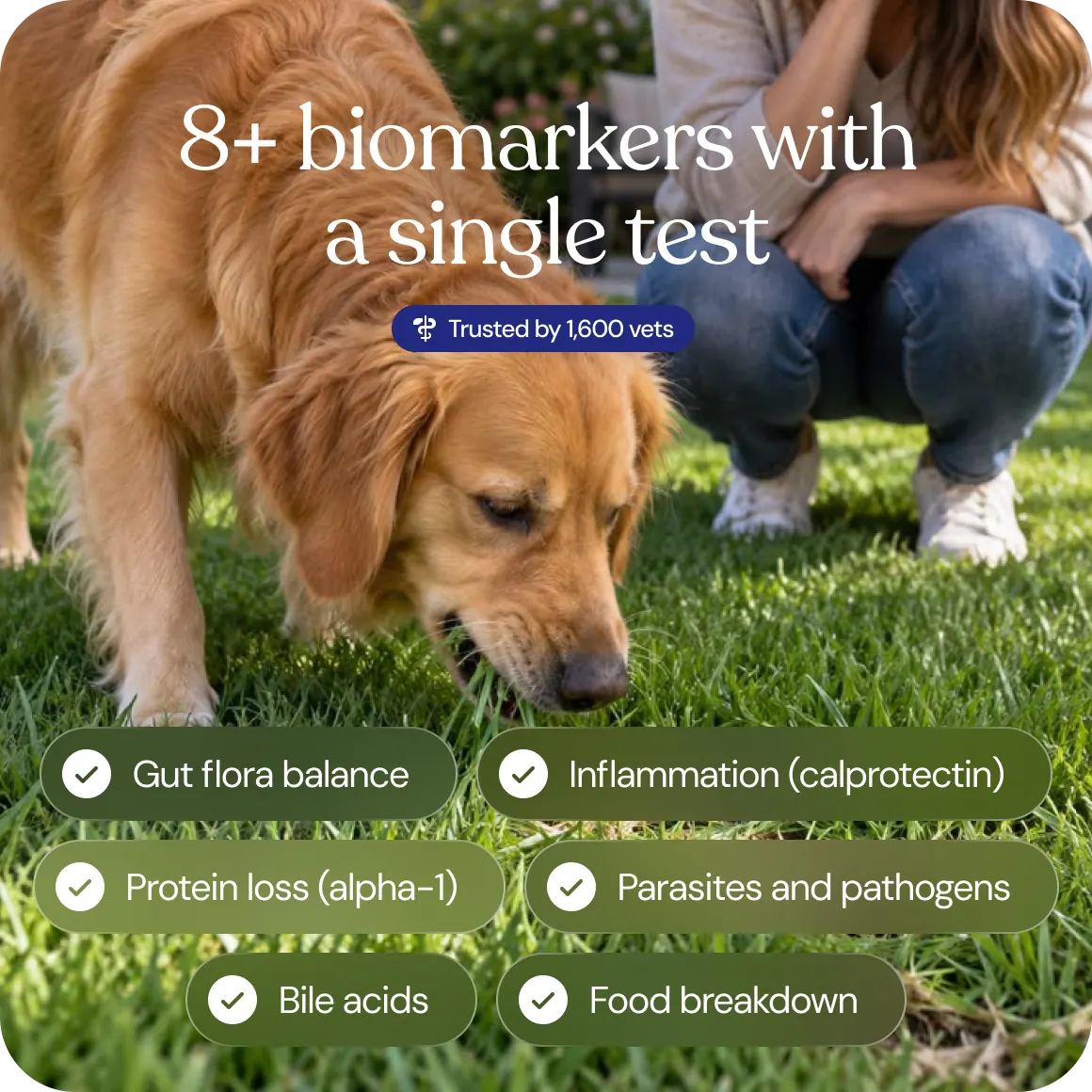 Eight biomarkers measured with a single test